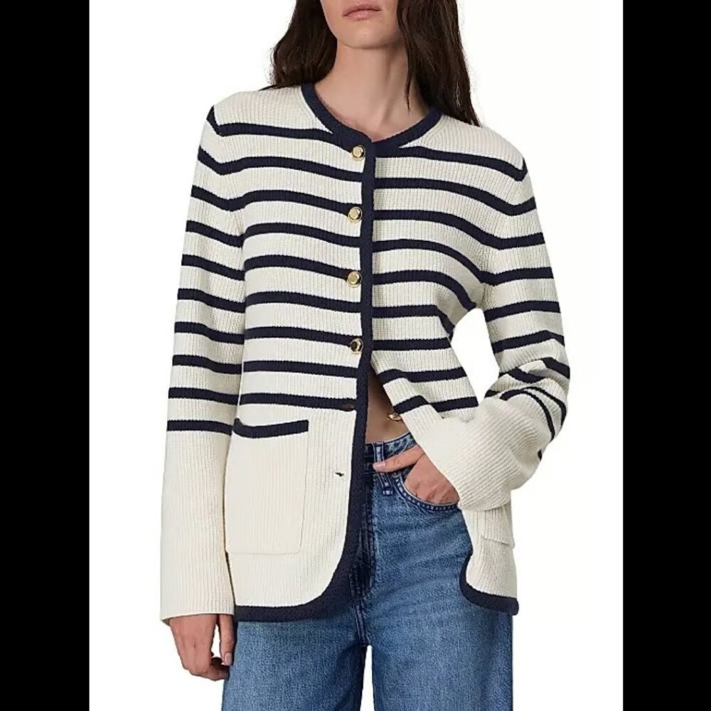rag & bone Nancy Striped Longline Cardigan Size XS
